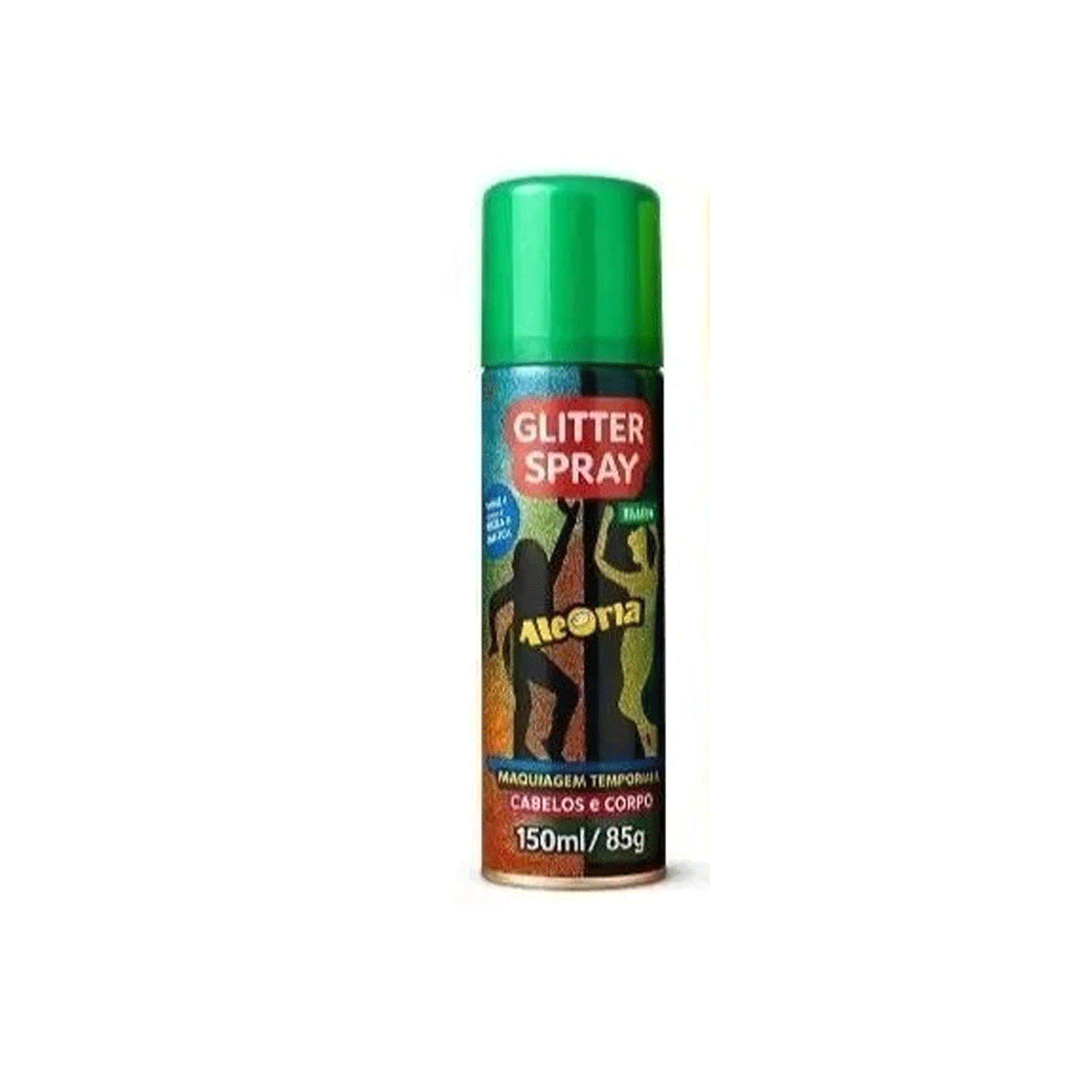 Aero Glitter Spray 3 em 1 - Cabelo, Corpo e Rosto — Cor: Verde