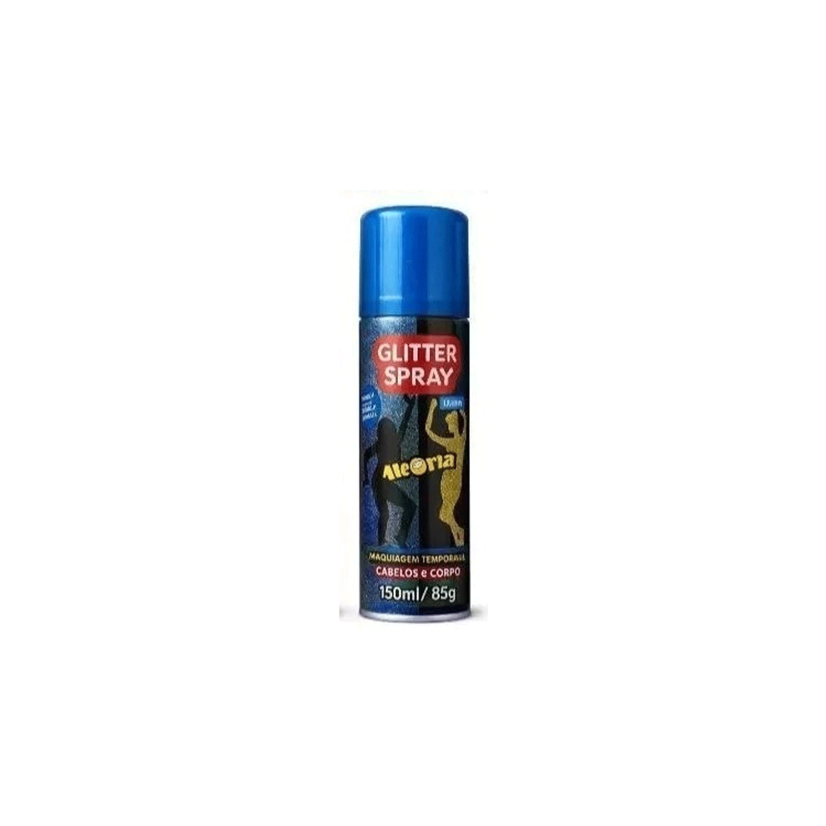 Aero Glitter Spray 3 em 1 - Cabelo, Corpo e Rosto — Cor: Azul