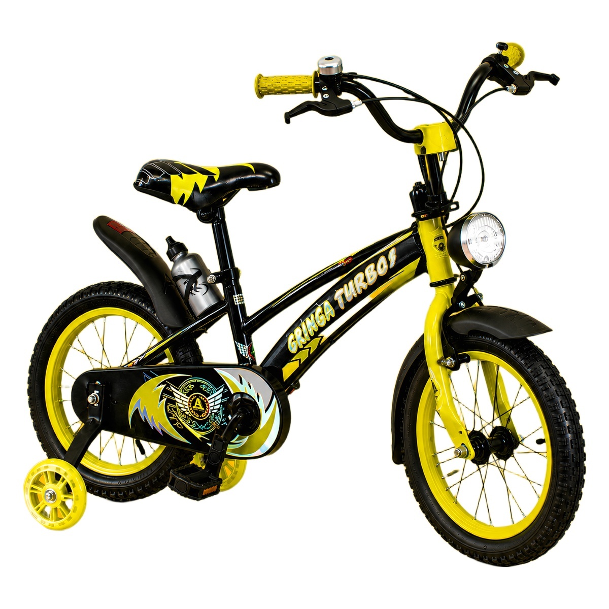 Bicicleta Infantil Aro 20 Old School 9 a 12 Anos LED — Cor: Amarela