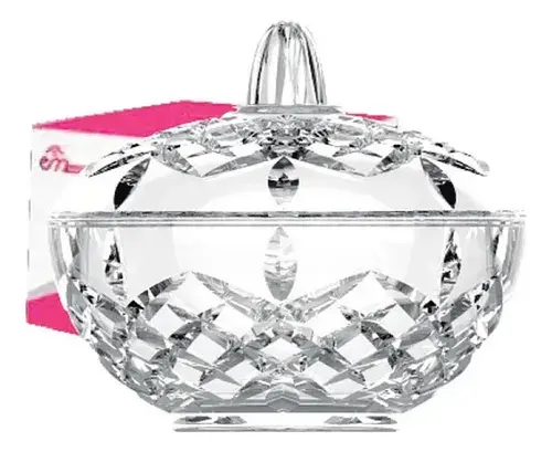 Bomboniere Vidro Texturizado 390ml - Porta Doces