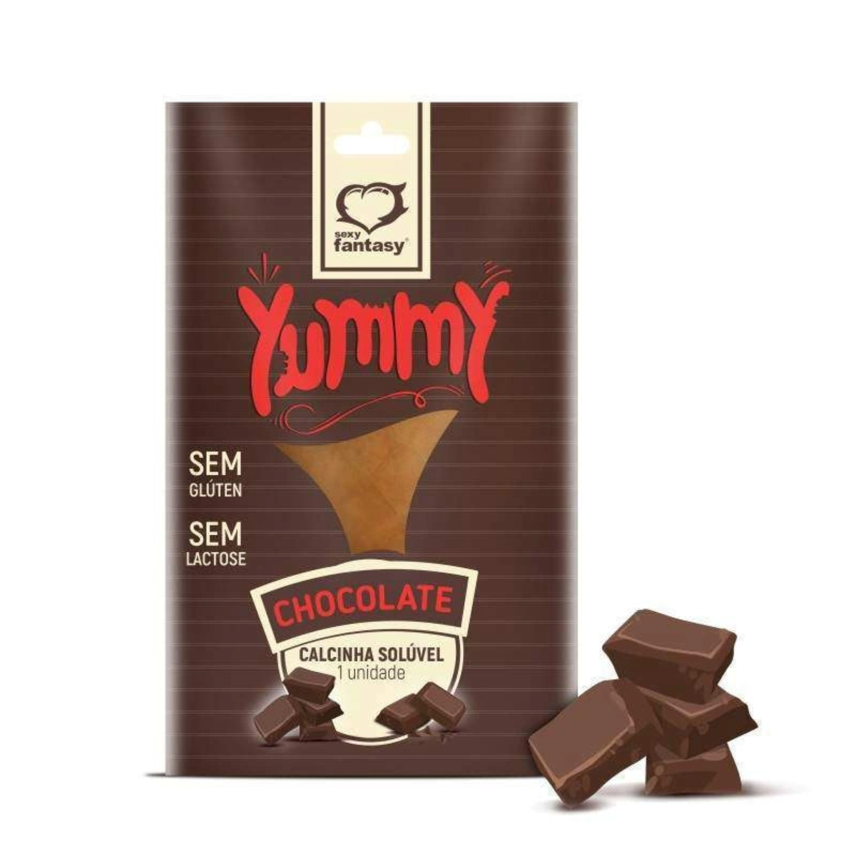 Calcinha Comestível Yummy Sabores - Sexy Fantasy — Sabor: Chocolate
