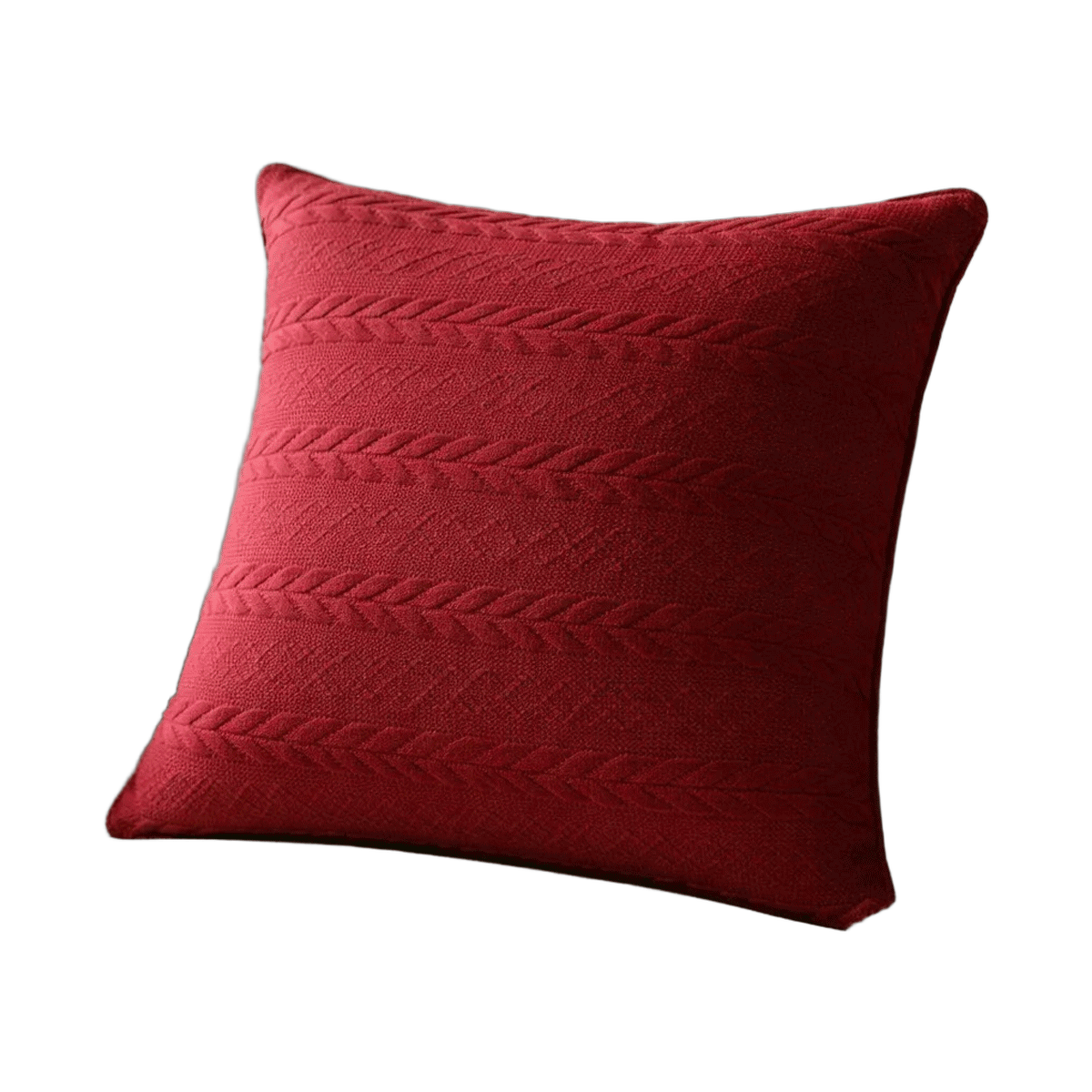 Capas de Almofadas Tricot 45x40 para Sofá - Macias — Cor: Vermelho