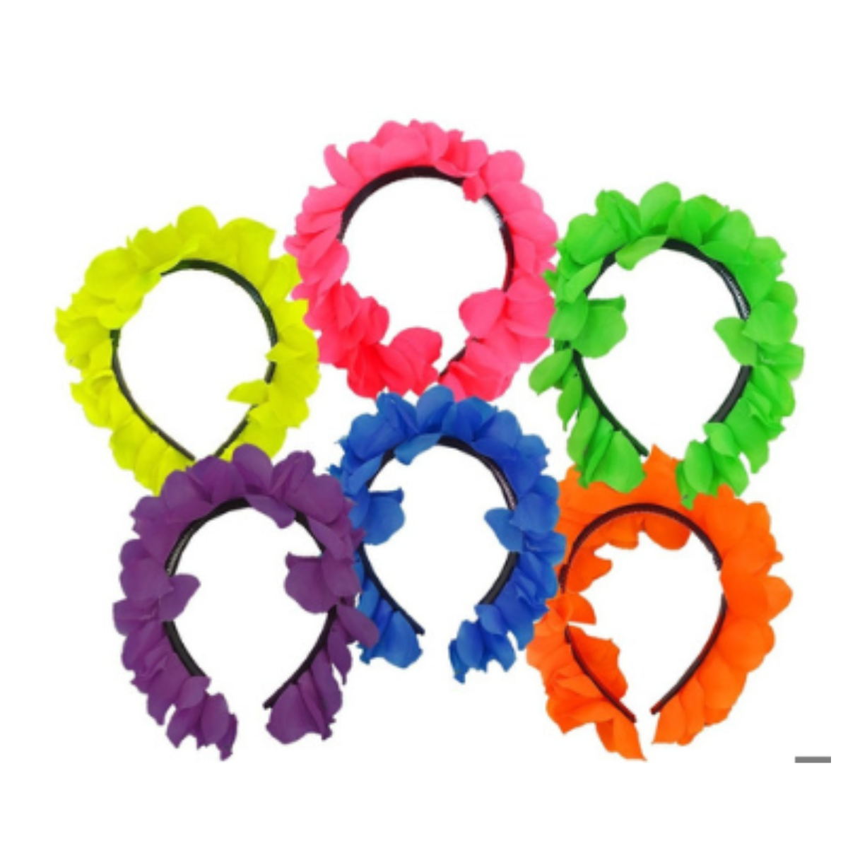 Tiara Havaiana Flores Neon Sortidas - Festa