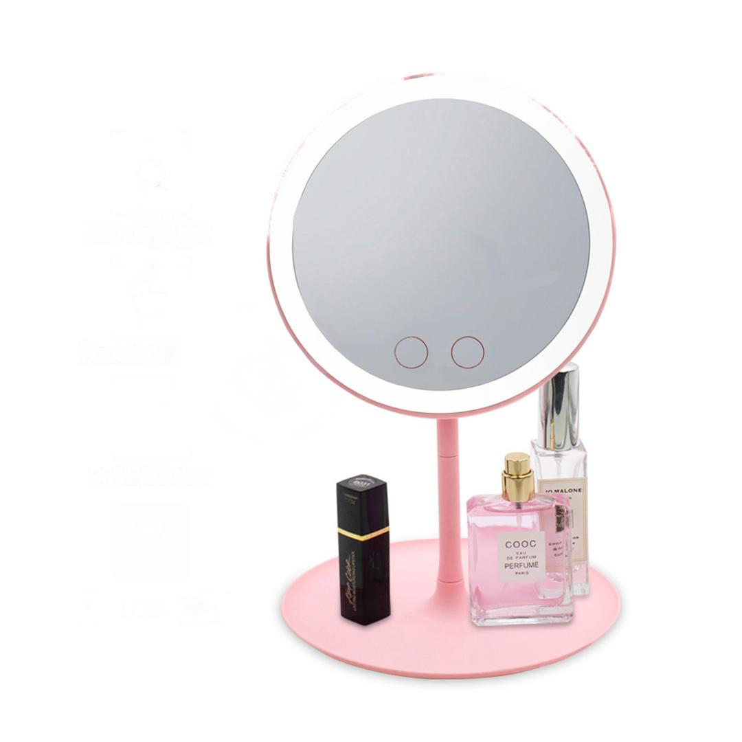 Espelho Ring Light 20cm Touch c/ Ventilador e Mini 5x
