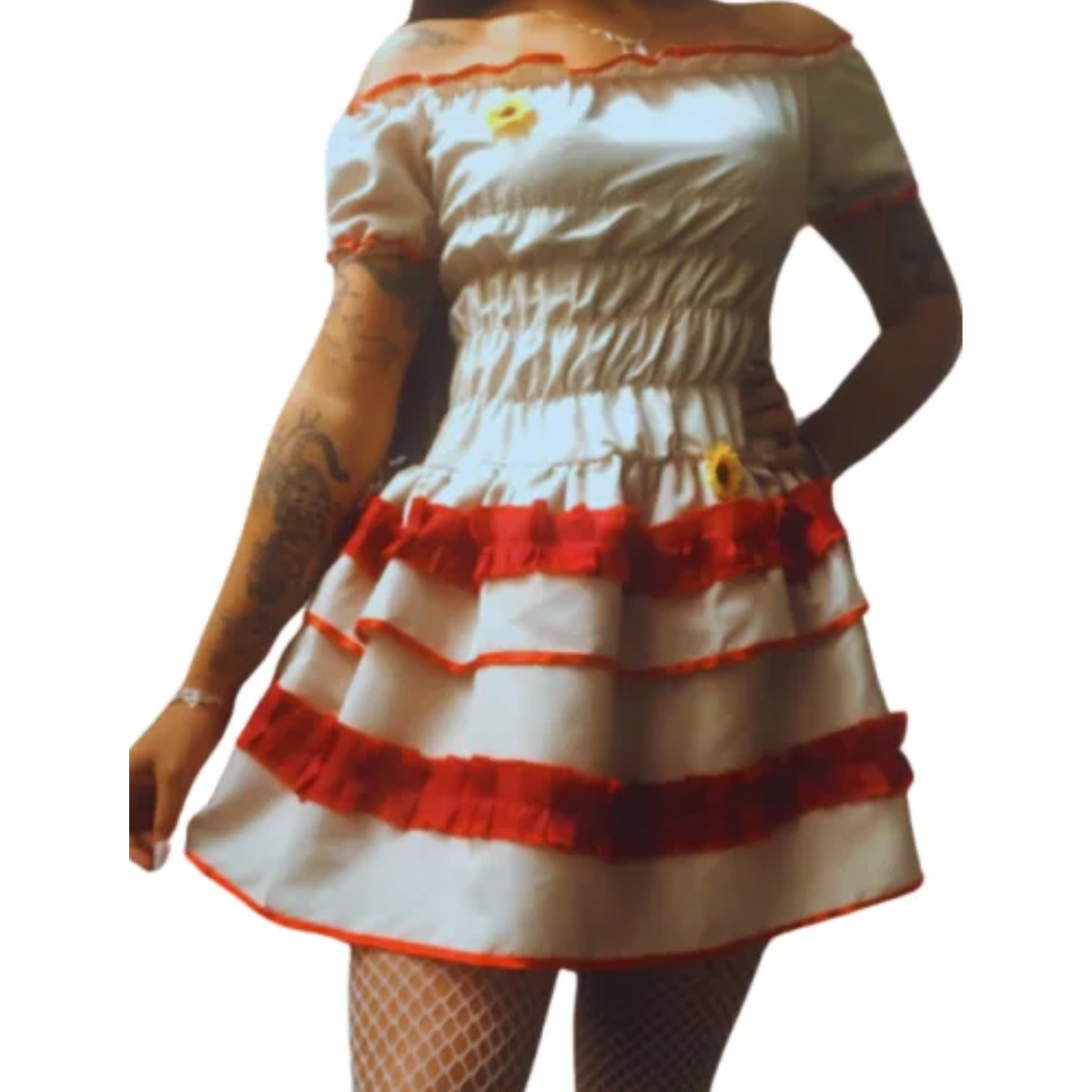 Fantasia Maria Bonita Junina Adulto - Kit Completo — Tamanho: Pequeno