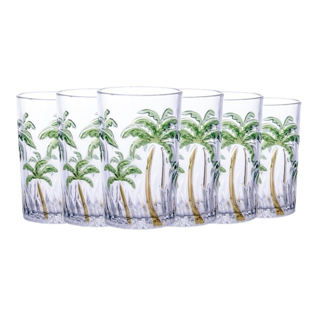 Jogo 6 Copos Palm Tree 350ml