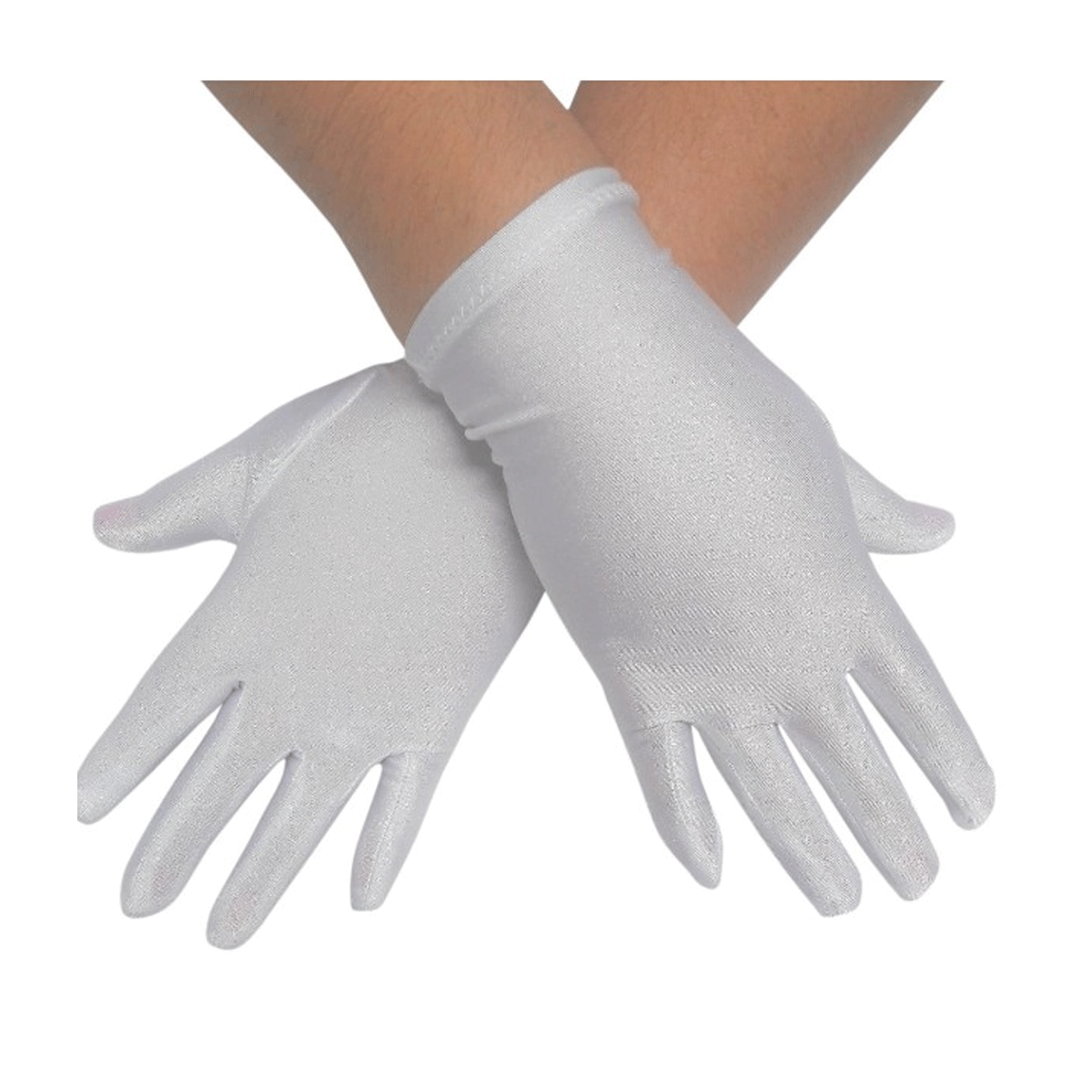 Luvas Feminina Curta — Cor: Branco