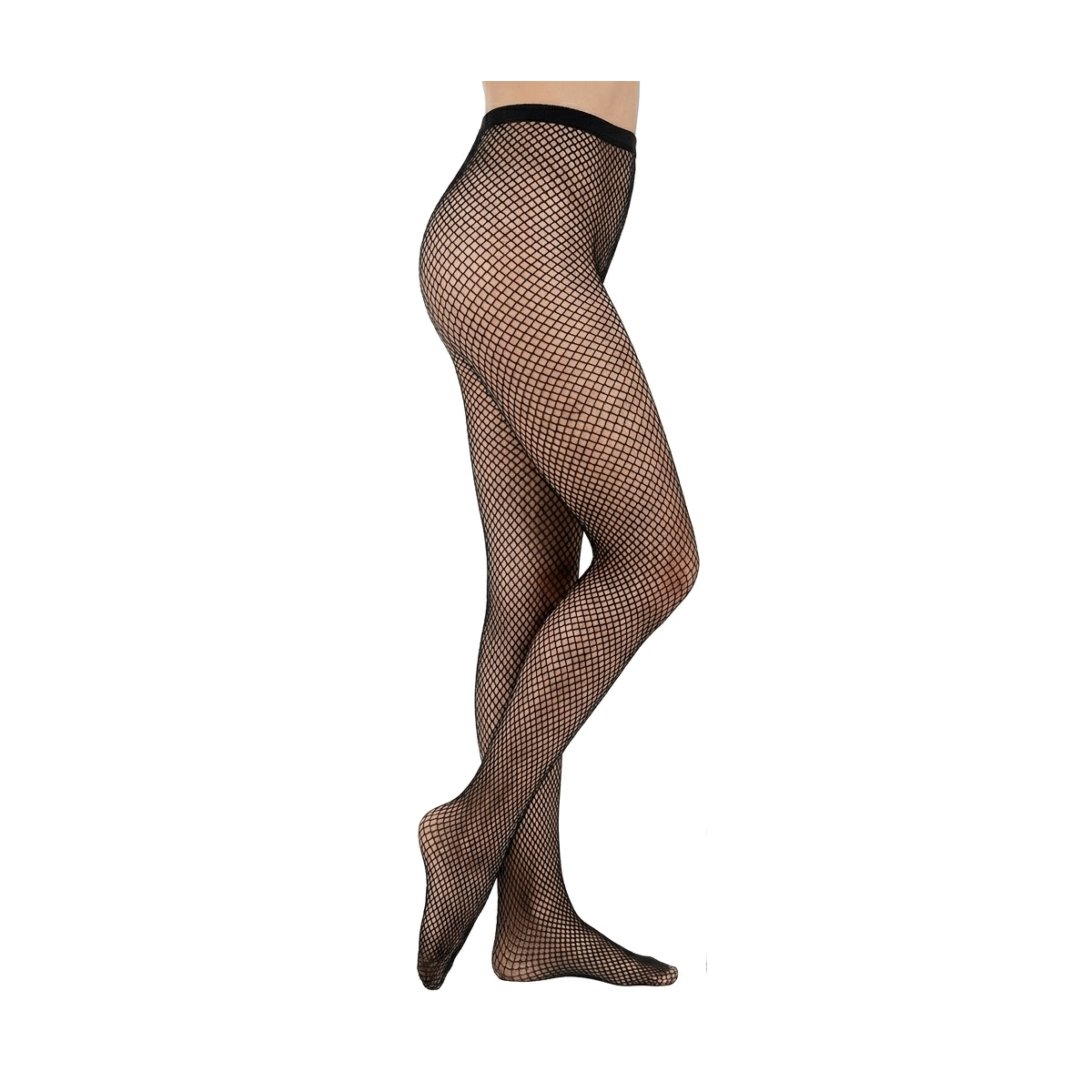 Meia-calça Arrastão Feminina - Sexy e Estilosa — Cor: Preto