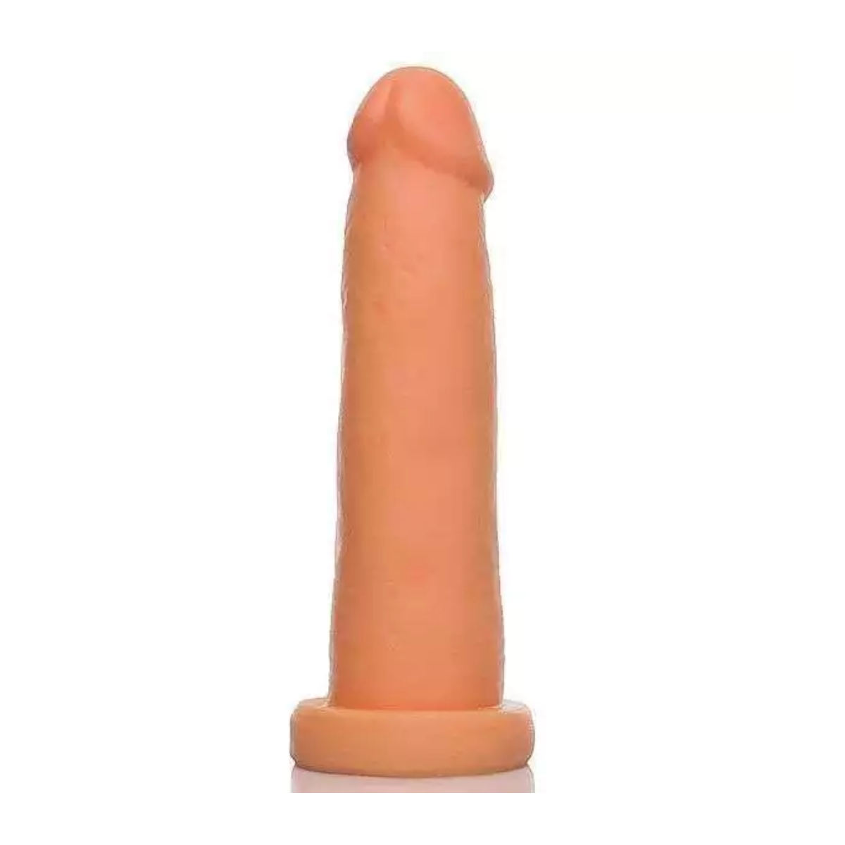 Pênis Realista 14,5x4cm Liso com Base Reforçada — Cor: Bege