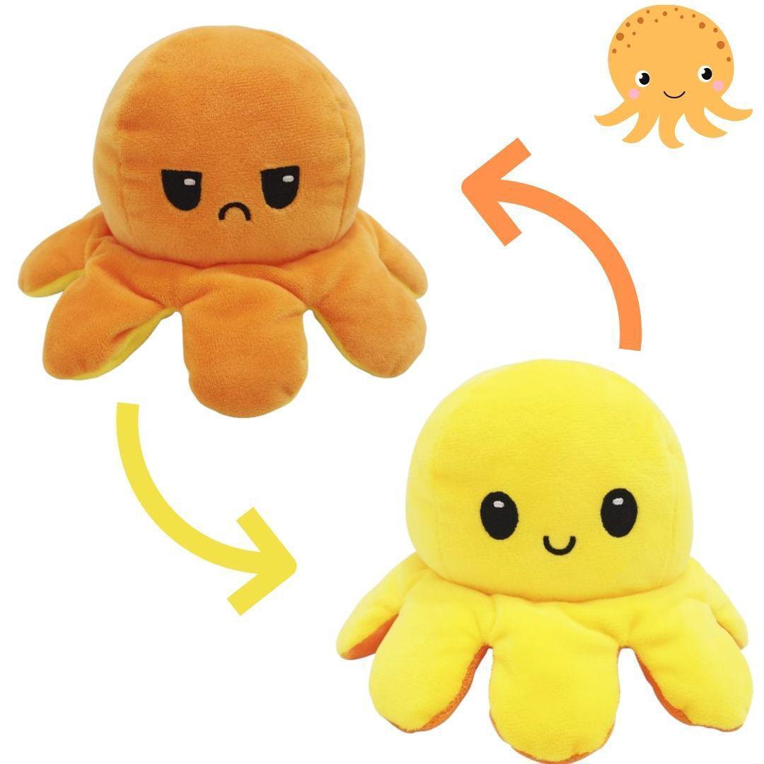 Polvo Reversível Pelúcia Tiktok Emojis - Cor Aleatória
