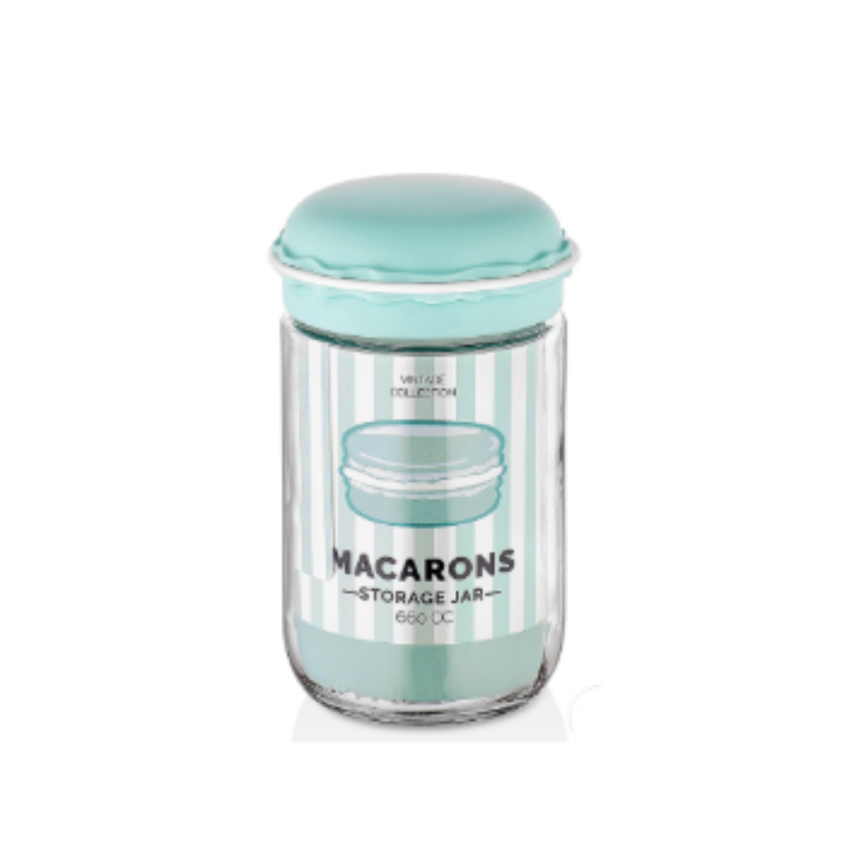 Pote de Vidro Macaron 660ml - Hermético e Elegante — Modelo: 4