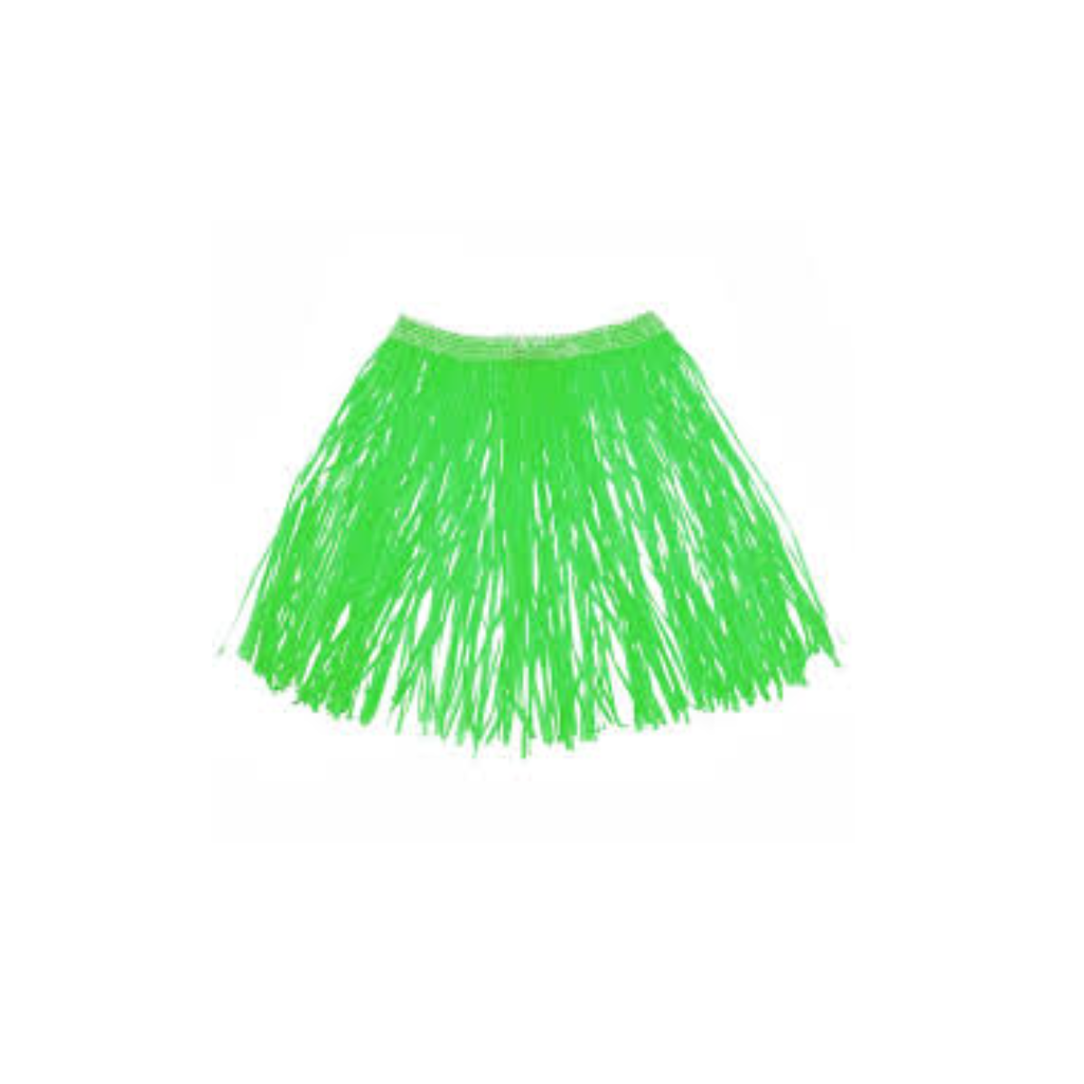 Saia Ráfia Neon 40cm Laranja - Festa Carnaval — Cor: Verde