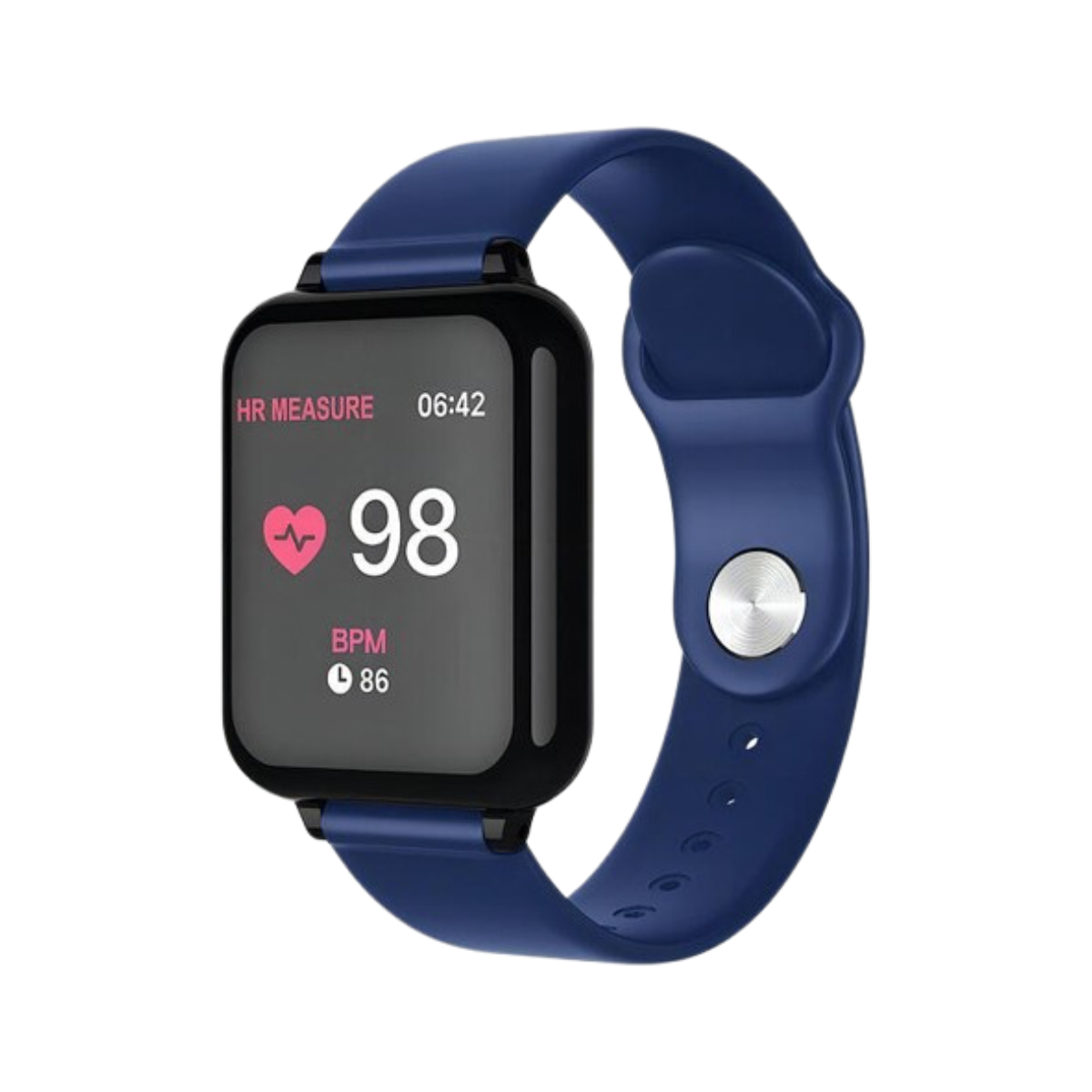 Smartwatch B57 Monitor Cardíaco e Pressão iOS/Android — Cor: Azul