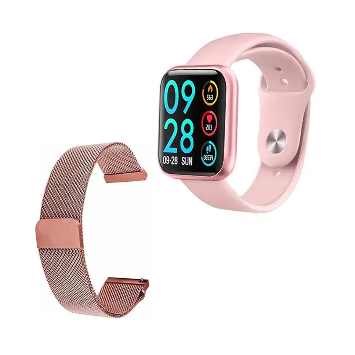 Smartwatch P80 Touch Monitor Cardíaco e Pressão - Android/IOS