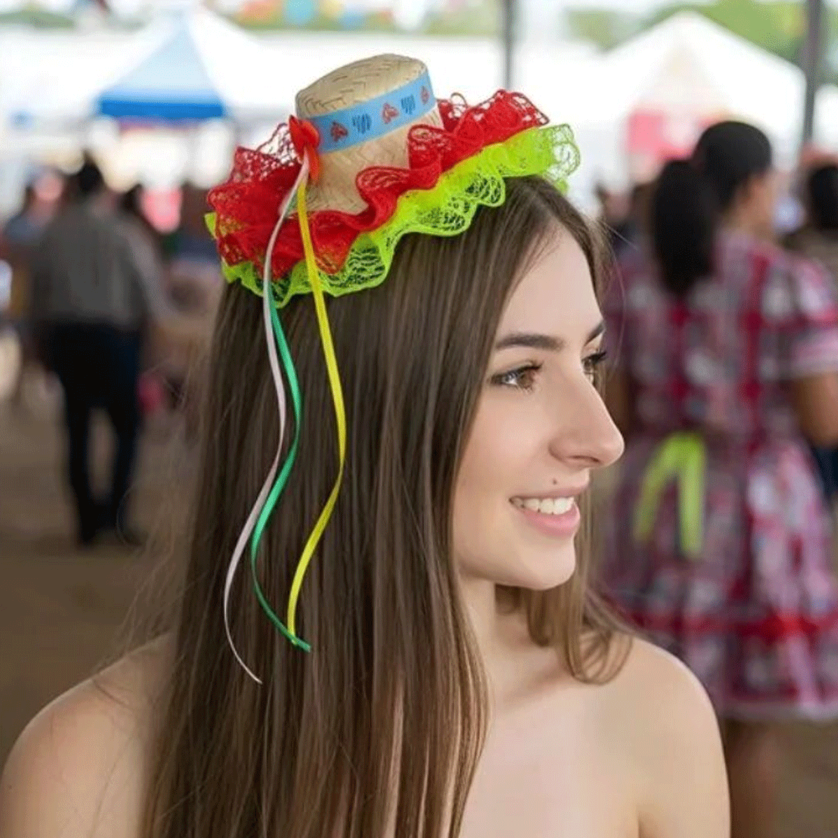Tiara Chapéuzinho Caipira Festa Junina Kit 2 Unid
