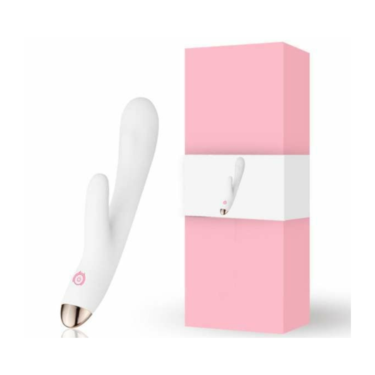 Vibrador Dupla Estimulação Simultânea Ponto G e Clitóris Recarregável 8 modos de vibração